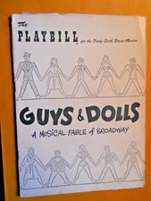 Jan. 29 - 1951 - 46th Street Theatre Playbill - Guys &amp; Dolls - Robert Alda