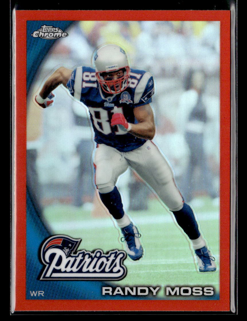 Randy Moss - 2010 Topps Chrome Orange Refractors #C143 New England Patriots