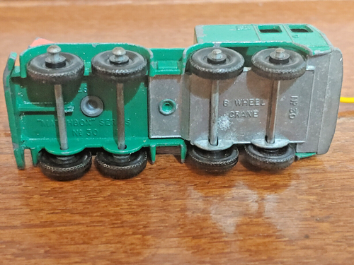 Lesney Matchbox Gru a 8 ruote n. 30 1965 Verde Made In Regno Unito - Foto 5 di 5
