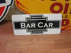 BAR CAR Metal Sign 4 Retro-vintage Art Deco Tin for Auto Factory Ship Train