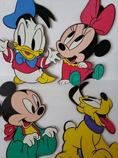 Set of 4 Vintage Disney Babies Wall Hanging Cutout Decor Baby Kids Nursery