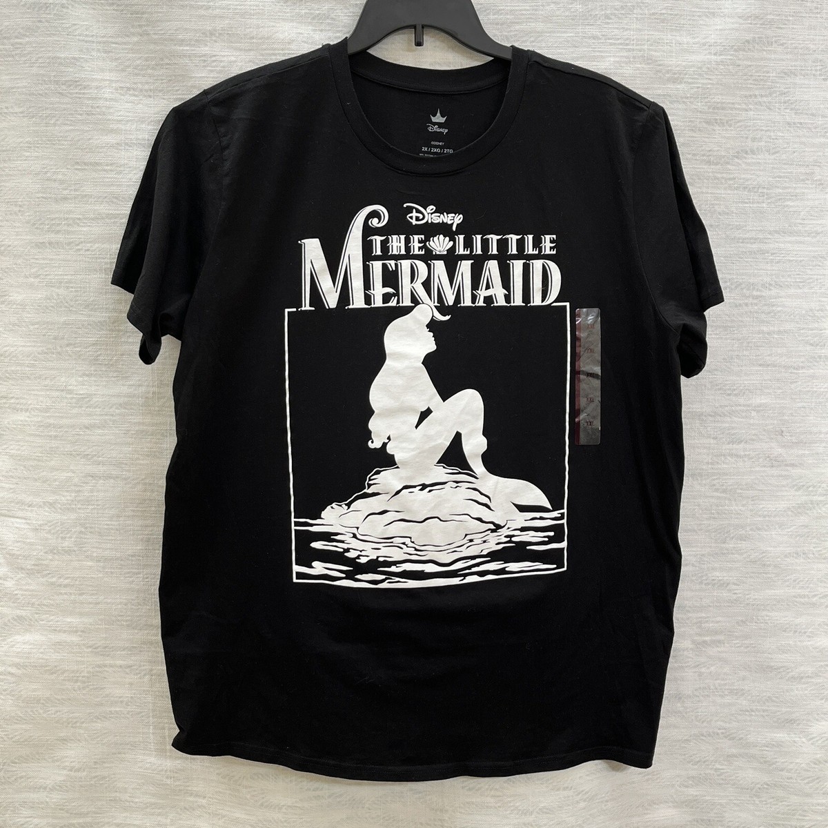Disney The Little Mermaid Graphic T-Shirt Black 2X