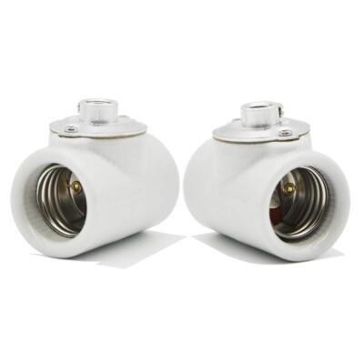 	Dual Bulb Socket Medium Base E26 Double Light Fixture Socketscrew Fixing	