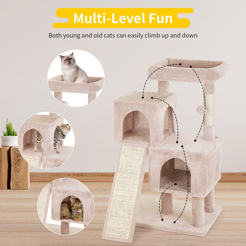 36 inches Cat Tree for Indoor Cats Cat Tower with Scratching Posts ...