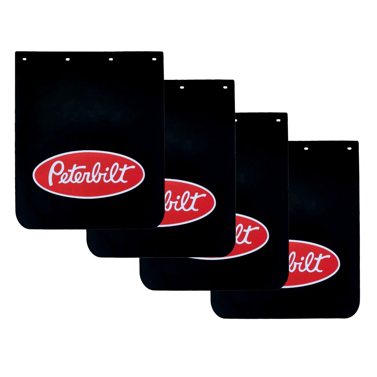 24x30 Heavy Duty Black Mud Flaps for Semi Trucks Trailers 4-Piece Set