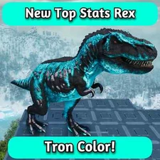 ARK Survival Ascended NEW TOP STATS Tron Rex 363 level- PVE PC/XBOX/PS5 ASA
