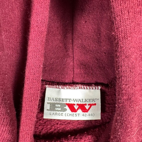 Vintage Bassett Walker Pullover Herren Größe L Burgunderrot Made in USA - Bild 7 von 18