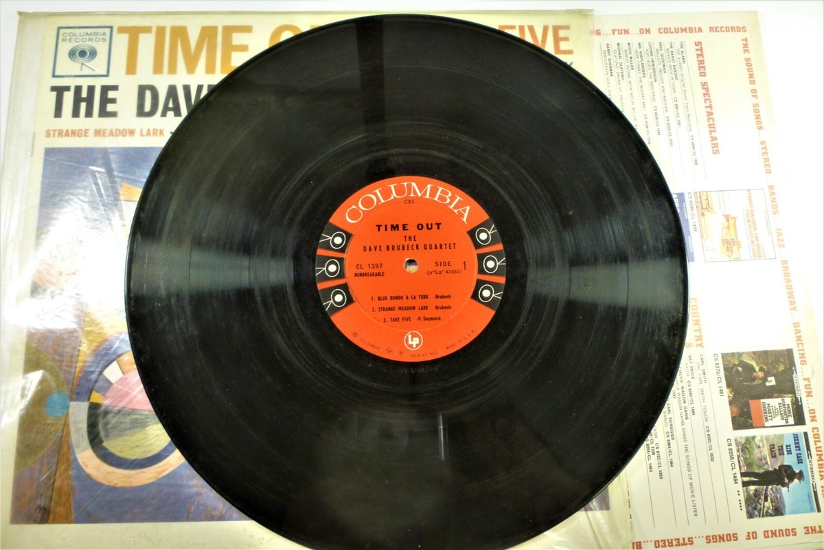 Dave Brubeck Quartet Time Out Take Five LP Record CL1397 | eBay