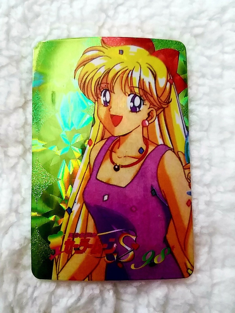 Vintage Sailor Moon Prism Holographic Sticker Trading Card #154