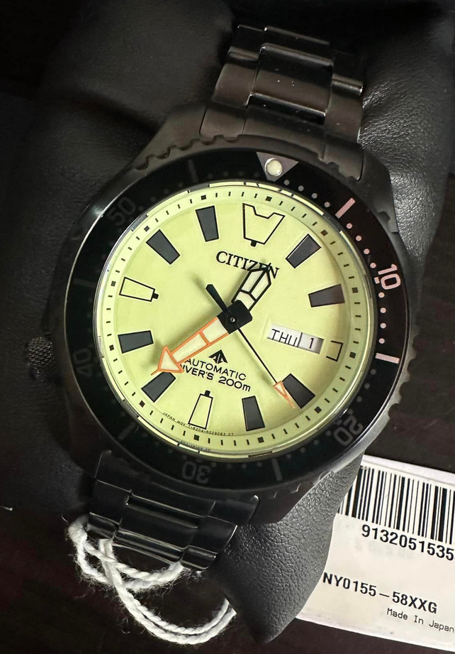 Citizen Promaster Automatic Sapphire Crystal Yellow Diver's Watch