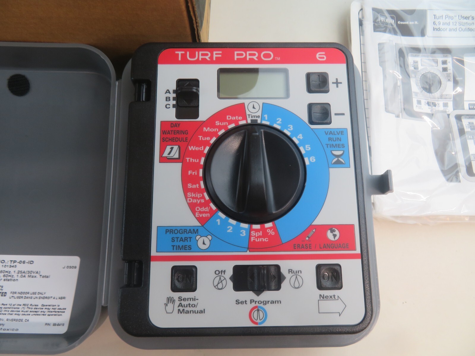 TORO Turf Pro Series Controller TP-06-ID 6 Station | eBay