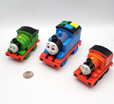 Thomas  Friends Railway Train Tank Engine  Percy James Pull-Back Lot x3