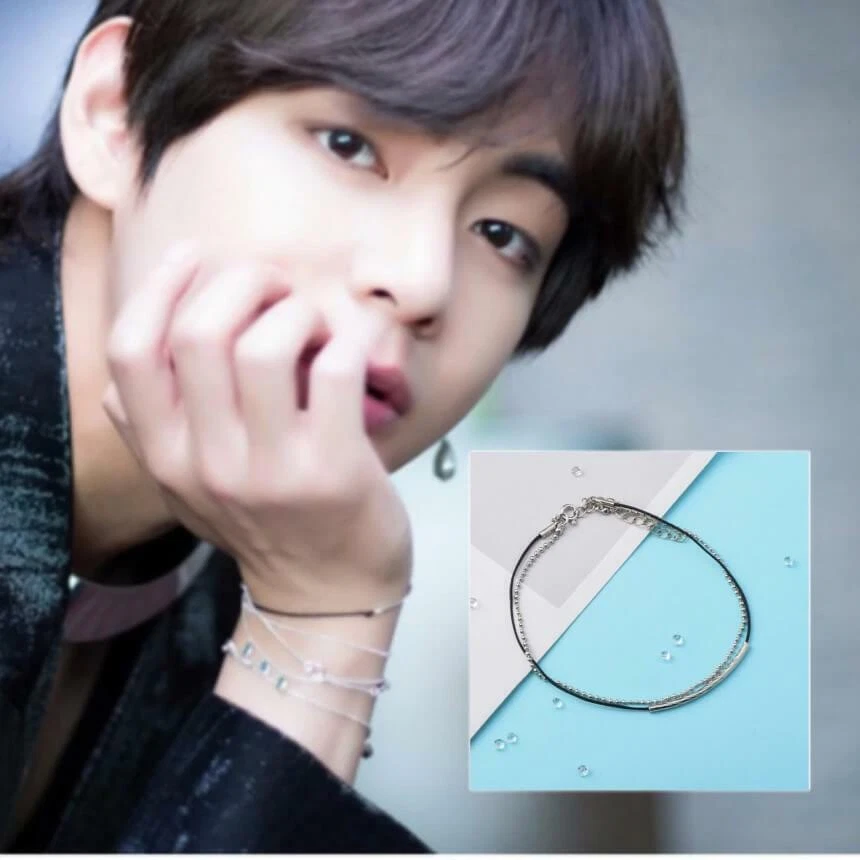 Attractive and Luxuriant in Design Durable Kpop BTS V Same Heel Bracelet  Red Rope Beads Chain Girls Couple Jewellery Fans Hot Gift 