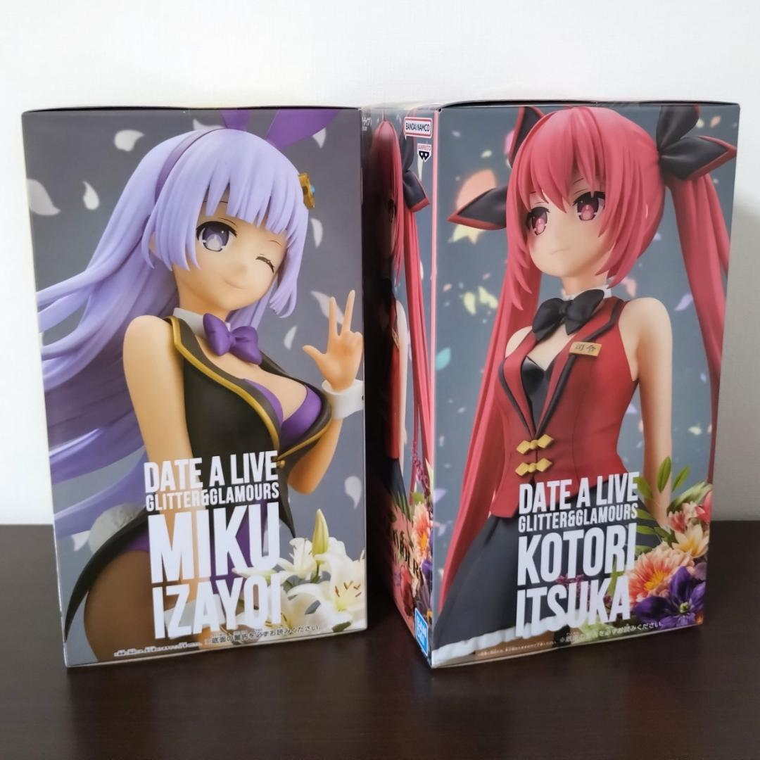 Date A Live GLITTER & GLAMOURS MIKU IZAYOI KOTORI ITSUKA Figure
