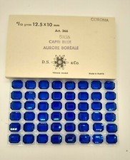 Factory Pack Swarovski Crystal Capri Blue AB 12x10mm Faceted Rectangle 5105 Bead