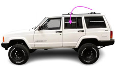 Fits 1984-2001 Jeep Cherokee 4D SUV Rear Driver Left Side Door Window Glass/Dark