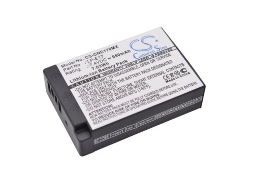 Li-ion Battery for Canon EOS 200D EOS 750D EOS 760D 7.4V 950mAh - Picture 1 of 5