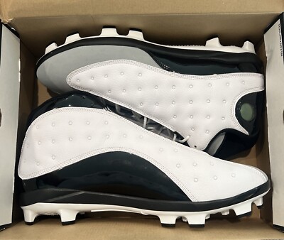 Size 15 Air Jordan 13 Retro MCS 'Barons' Baseball Cleats White/Black  AJ8016-120 | eBay