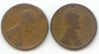 USA 1911 1912 American One Wheat Cent Penny 1c Exact Set - 2 Coins