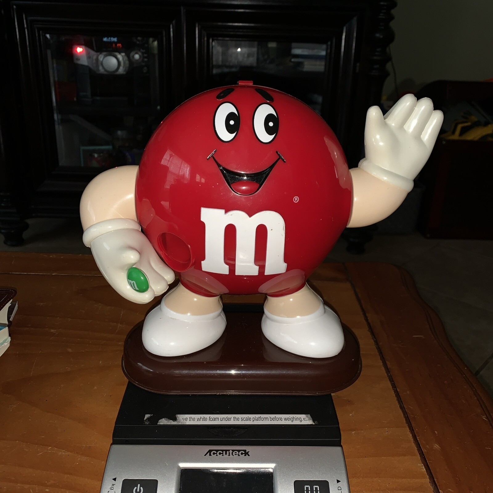 M&Ms M & M LARGE RED 9”x10” CANDY DISPENSER 1991 Vintage eBay