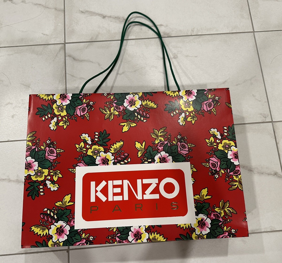 KENZO - GIFT BAG - Boke Floral- APPROX SIZE: 19.5in x 14in x 5.25