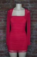 Women's Mesh Ruched Mini Dress