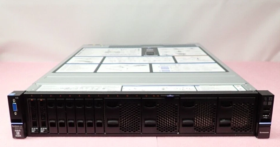 Lenovo x3650 M5 5462-AC1 2x 8C E5-2640v3 32GB RAM 2x 300GB HDD 8-Bay 2U Server - Image 2 of 4