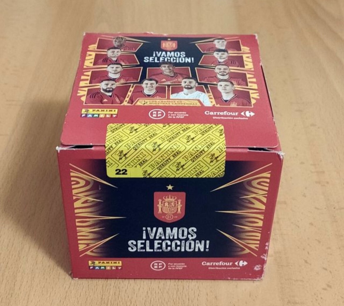 Caja Precintada Panini Carrefour 120 sobres Vamos Seleccion Lamine Yamal,Aitana