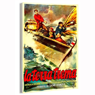1948 La Terra Trema (Italian) Movie Poster or Canvas Home Decor Art Print