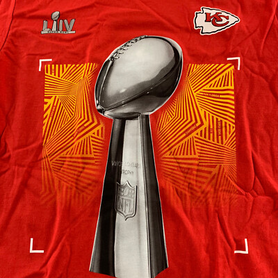NEW Kansas City Chiefs Super Bowl LIIV Parade T Shirt Men's Size M Red