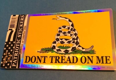  Don t Tread On Me  United States 3  X 4  Decal Sticker Made In USA