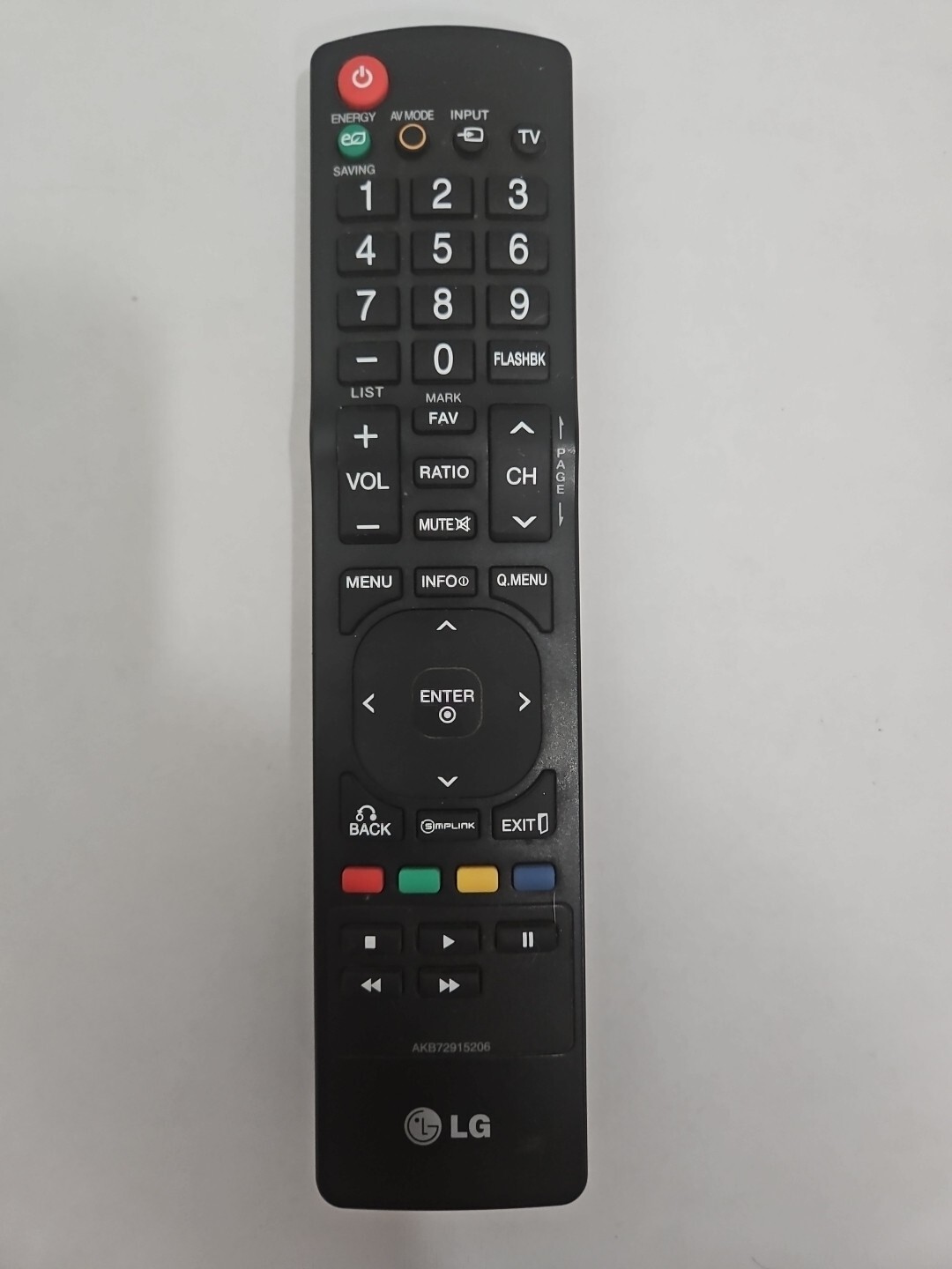 Genuine LG LCD LED TV Remote Control AKB72915206 Tested and Works
