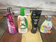 Tanning Lotion Bundle Lot of 4 Fashion Fatale Escape Ganja Beach Bunny Bargain 