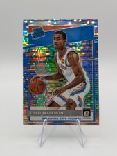 Theo Maledon 2020-21 Donruss Optic Rated Rookie Silver Pulsar Prizm RC #184
