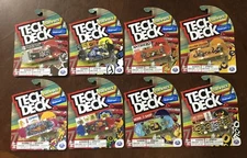 Tech Deck Throwback Series Boards Complete Set Lot Of 8 Walmart 2022 Ultra Rare