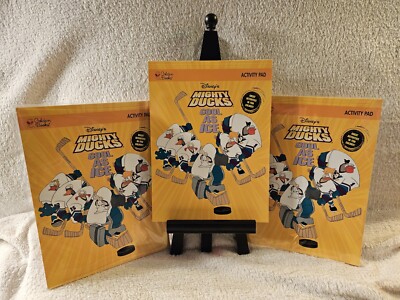 Lot of THREE~3~THREE Disney s  Mighty Ducks~ Cool As Ice Activity Pads 1997 NEW!