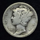 1926-D Mercury Silver Dime GOOD / VG FREE SHIPPING