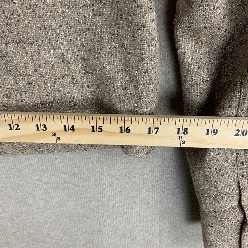 Chaqueta de Mujer Grace Dane Lewis 8P Marrón Lana Mezcla de Seda Tweed Botones Corta - Imagen 8 de 13