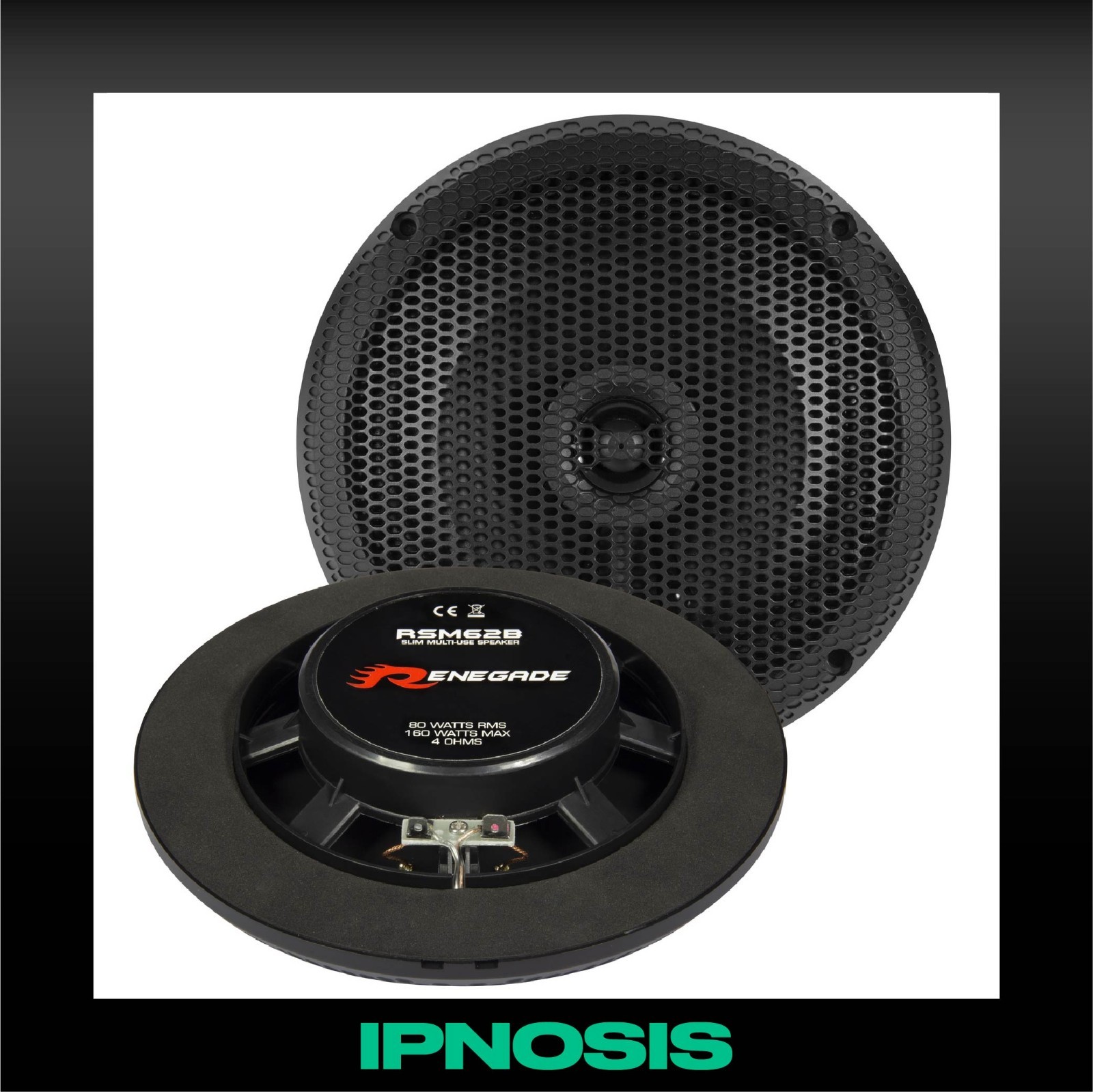 Audio da Barca Renegade RSM62B Neri | Altoparlanti 160W 6.5"