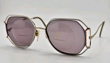 Vintage 1970s Luxottica Italy Geometric Prescription Sunglasses