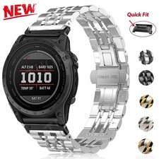 Stainless Steel Band Strap for Garmin Fenix 8 E 7X/7 Pro 6X/6 5X/5 Plus 3HR Epix