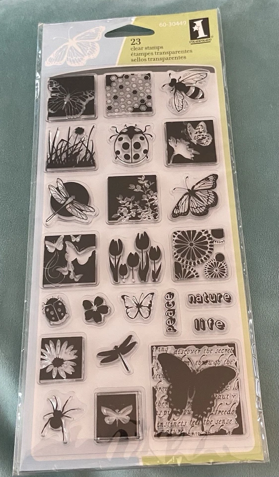 Lote De 3 Nuevos Juegos De Sellos Transparentes Inkadinkado-Insectos, Diversión Flamenca, Bebé Niño- Foto 4 de 4