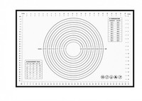 Backmatte Silikon Antihafte Rutschfeste Teigmatte Ausrollmatte 70X50 Cm