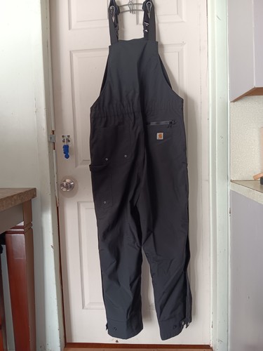 Carhartt Herren Storm Defender Trägerhose Größe XL schwarz 100735 001 gebraucht, in einwandfreiem Zustand - Bild 2 von 8