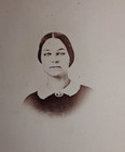 Civil War Era CDV Lovely Woman FOREIGN EXCHANGE Tax Revenue Stamp MI or OH — photo 2