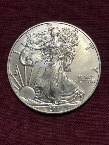 2020 American Silver Eagle US Mint Walking Liberty Coin 1oz .999 fine