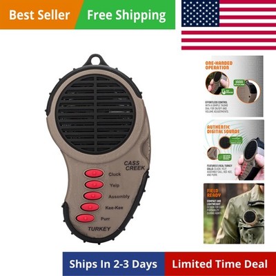 Ergo Call, Handheld Electronic Hunting Call, Compact Design, 5 Authentic Call...