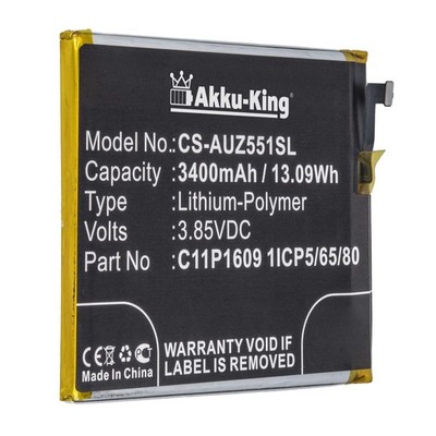 Akku für Asus X00DDA Z00DDA ZC553KL - C11P1609 1ICP5/65/80- 3400mAh Accu Battery