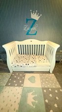 Boori Royale White Sleigh Cot Bed - New -Ex Display
