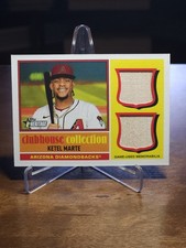 2025 Topps Heritage Clubhouse Collection Dual Relics Ketel Marte #CCSDR-KM (MEM)